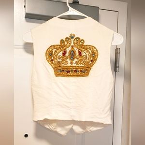 Vintage  Complice Vest Italy 1990s by Dolce and Gabbana XXS